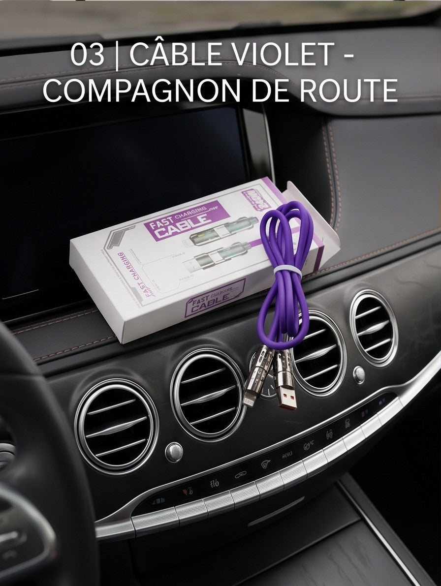 Câble Led 4-en-1 Recharge rapide -1 seul câble pour tous tes appareils