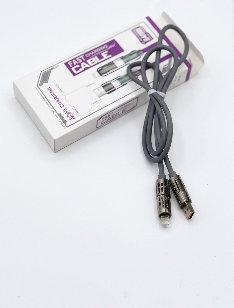 Câble Led 4-en-1 Recharge rapide -1 seul câble pour tous tes appareils